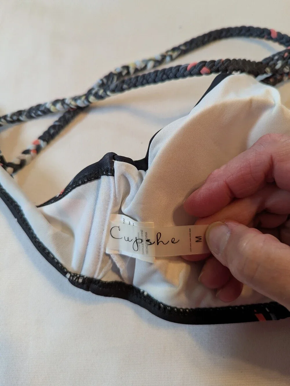 Cupshe Bikini With Padded Bikini Bra Top Size Medium